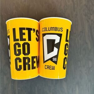 Columbus Crew drinking glasses